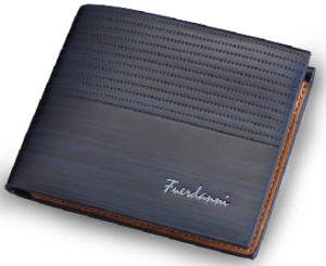 men wallet blue