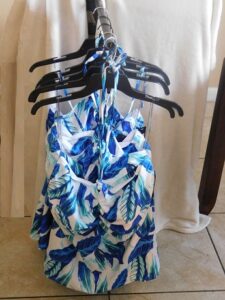 Rachel Blue and White Swim suit Top