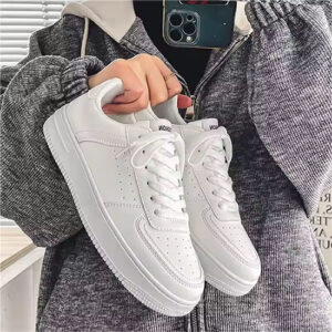 Autumn Men's Shoes New Breathable Little White Shoes Male Student. Trend Versatile Thick Sole Sports Casual Board